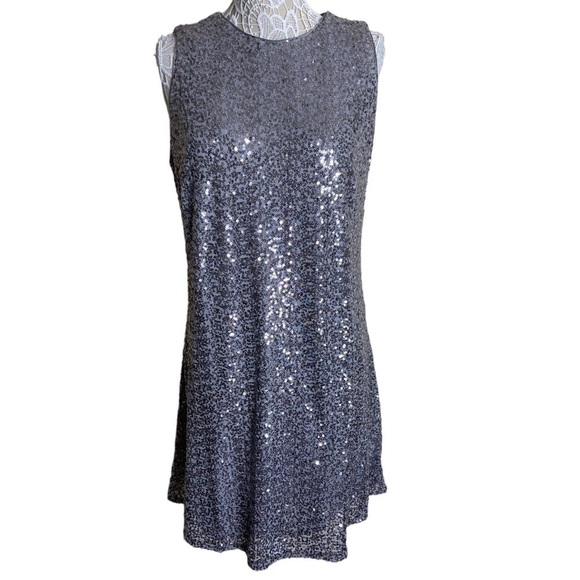 NWT Eliza J Eliza Sequined Fit and Flare Dress Sleeveless size 14W - Picture 1 of 5
